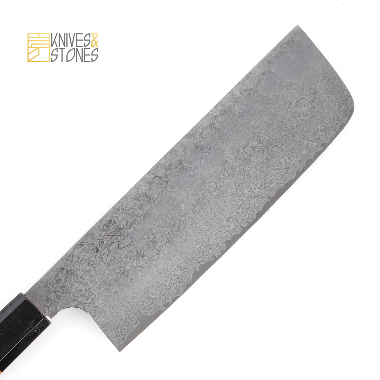 하츠코코로 야우지 요시히로 은삼강 다마스커스 츠치메 나키리(야채칼) 170mm 티크 핸들