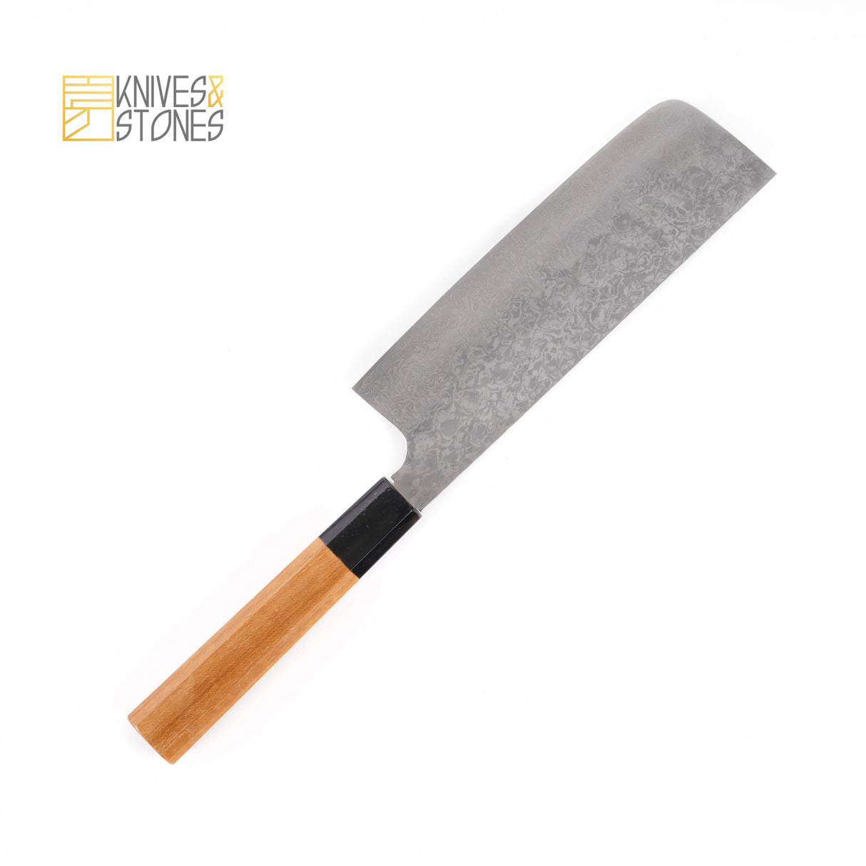 하츠코코로 야우지 요시히로 은삼강 다마스커스 츠치메 나키리(야채칼) 170mm 티크 핸들