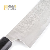 하츠코코로 야우지 요시히로 은삼강 다마스커스 츠치메 나키리(야채칼) 170mm 티크 핸들