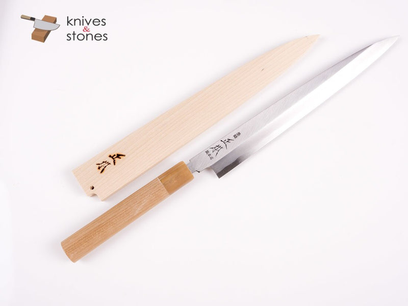 마사모토 소혼텐 아오코 혼가스미(本霞) 청2강 야나기바(사시미칼) 270mm 사야 포함