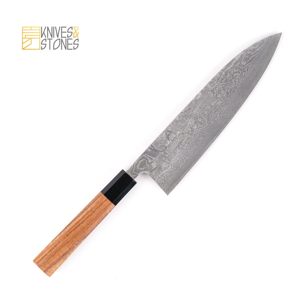 카모 시로 하모노 신키로 쿠로쿠모 R2 블랙 다마스커스 규토(셰프나이프) 210/240mm